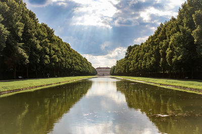 Panoramic view of lake against sky