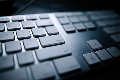 Close-up of computer keyboard