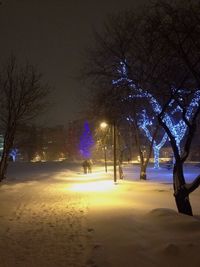 Street light at night