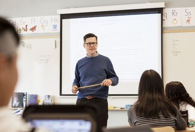 Teacher in classroom