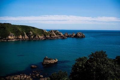 Scenic view of sea against sky