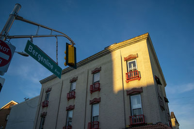 Low angle view of building against sky