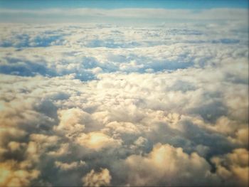 Aerial view of clouds in sky