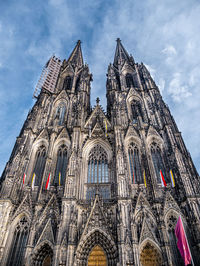 Low angle view of church against sky