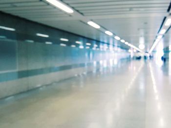 View of empty subway station