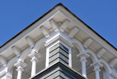 Low angle view of building against sky