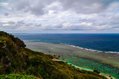 Scenic view of sea against sky