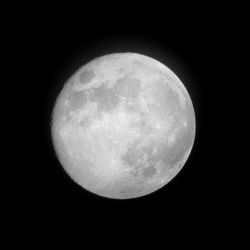 Scenic view of moon against dark sky