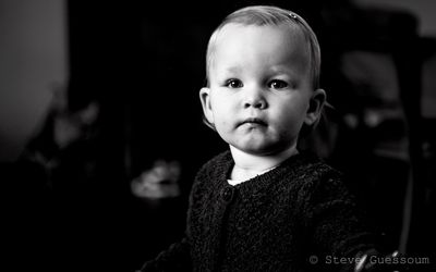 Portrait of cute boy looking away