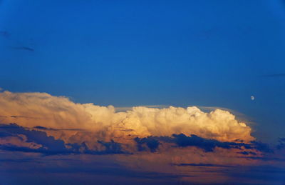 Scenic view of clouds against blue sky