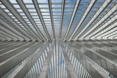 Low angle view of modern ceiling