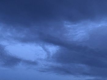 Low angle view of clouds in sky
