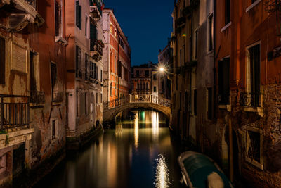 Canal amidst buildings in city