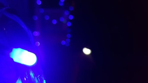 Defocused lights at night