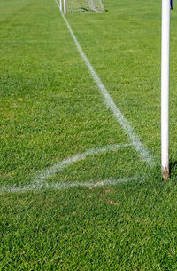 View of soccer field