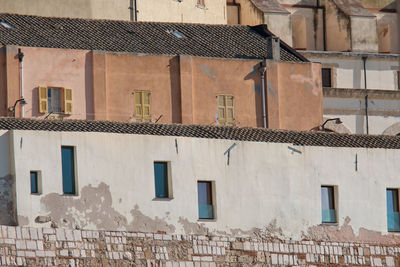 Low angle view of residential building