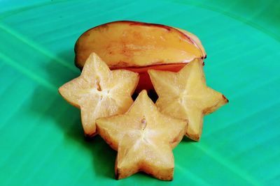 High angle view of fruit on table