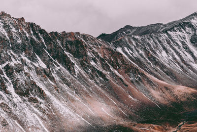 Scenic view of rocky mountains against sky