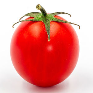 Close-up of apple against white background