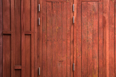 Full frame shot of wooden door