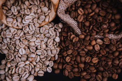 Full frame shot of coffee beans