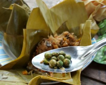 Detail shot of food