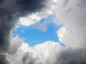 Low angle view of clouds in sky