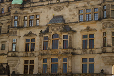 Low angle view of buildings in city