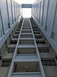 Low angle view of staircase in building