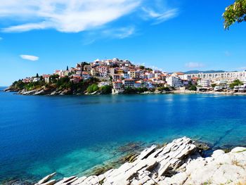 High angle shot of townscape