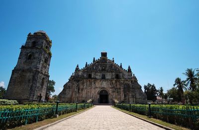 View of historical building against clear sky