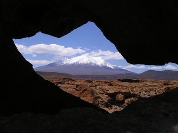 Low angle view of a mountain