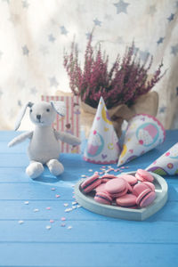 Close-up of stuffed toy on table