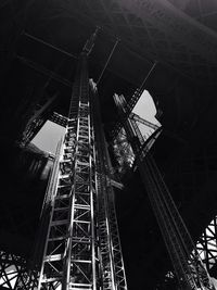 Low angle view of eiffel tower