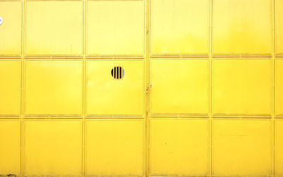 Full frame shot of yellow wall