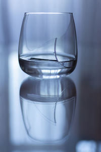 Close-up of drink in glass on table