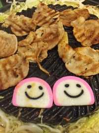 Close-up of sweet food in plate
