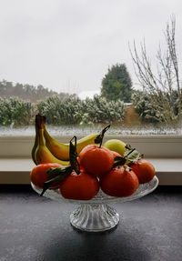 Close-up of fruits on table