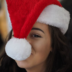 Close-up portrait of young woman