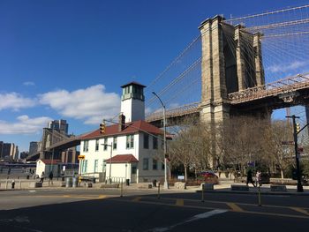 Low angle view of buildings against sky