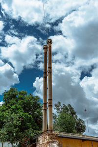 Low angle view of building against sky