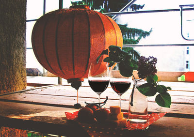 Close-up of clothes hanging against the sky