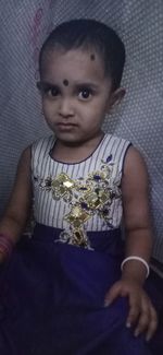 Portrait of cute baby girl