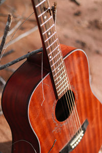 Close-up of guitar