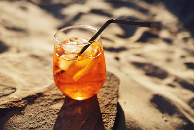 Close-up of drink on table