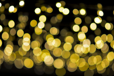 Defocused image of illuminated lights