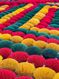 Colorful unches of incense sticks