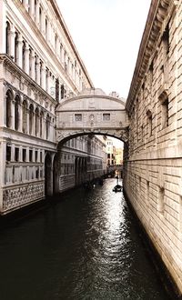 View of canal along buildings