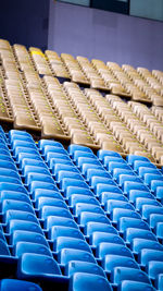 Full frame shot of empty seats