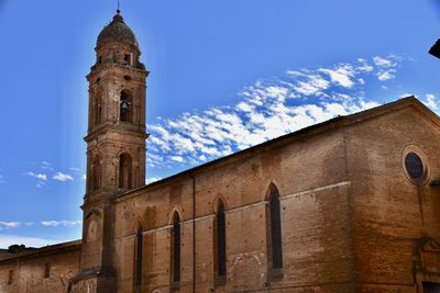 Low angle view of church against sky